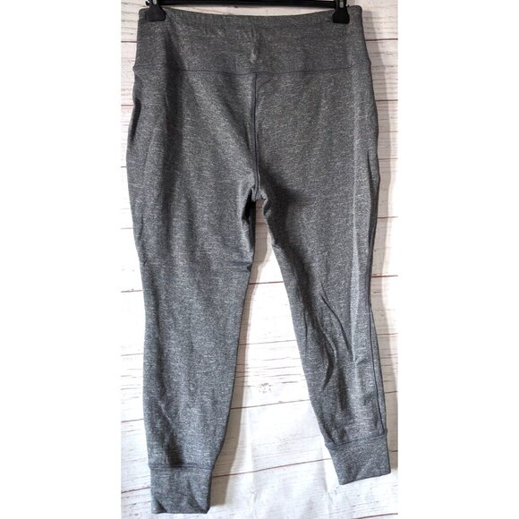 Spyder Active Women's Training Pants Jogger Gray High Rise Crop Fleece Size XL - Picture 2 of 10